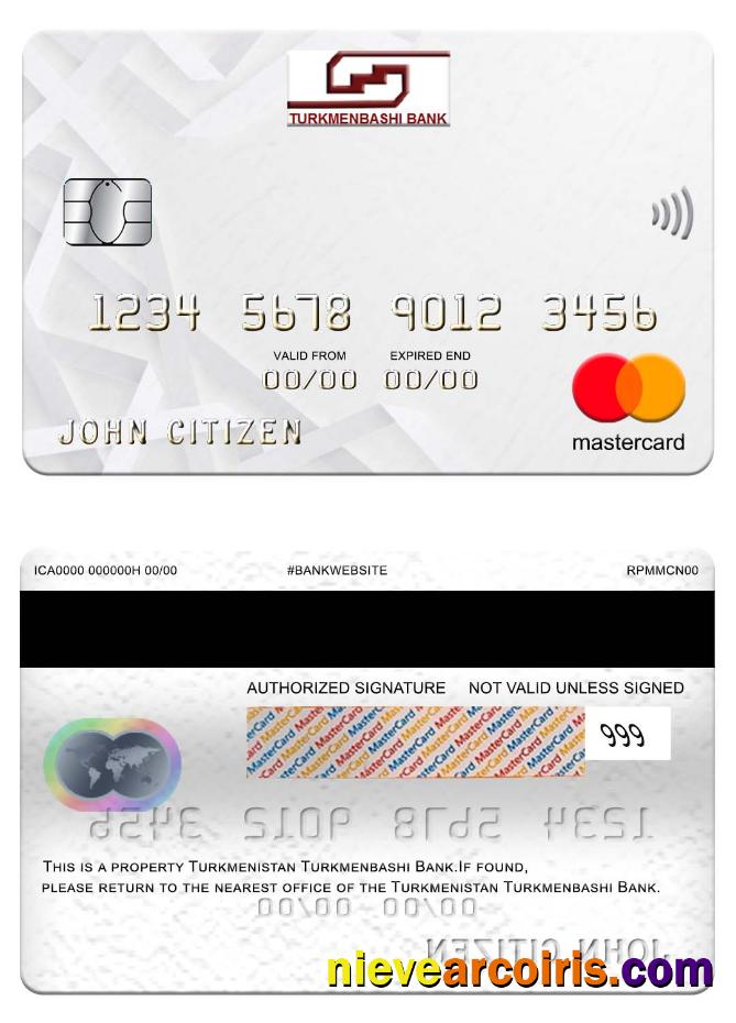 Turkmenistan Turkmenbashi Bank mastercard